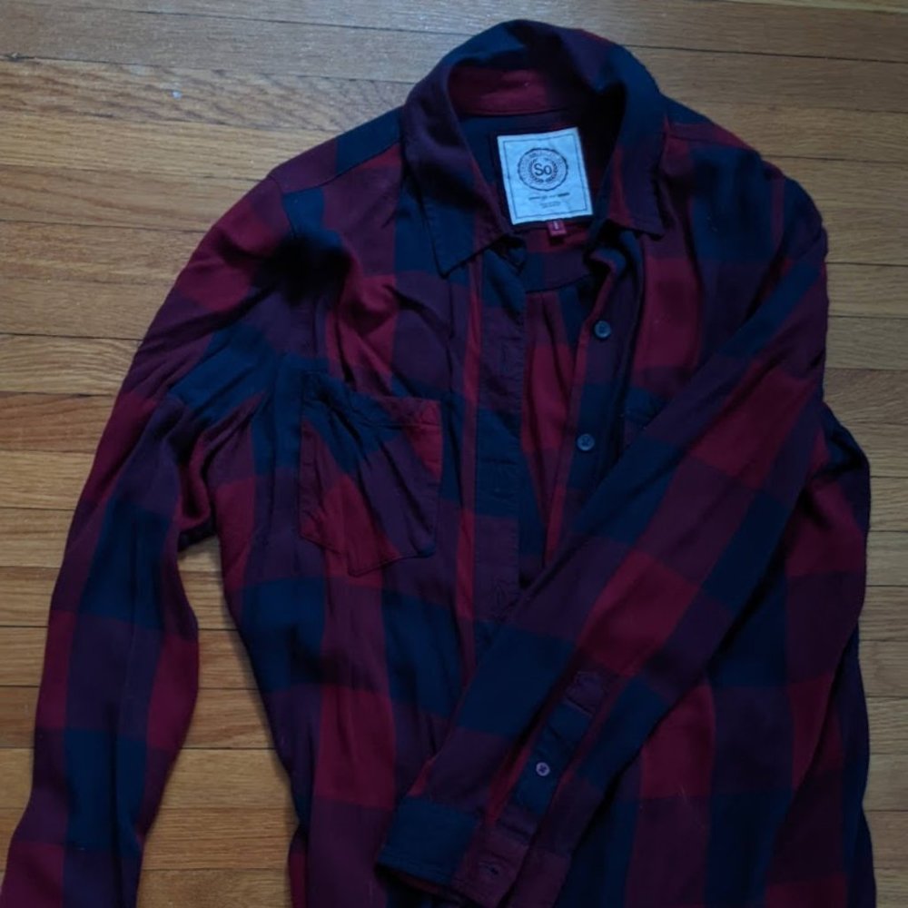 Red and navy Authentic American Heritage flannel